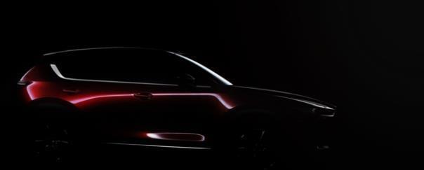 Noch schemenhaft: der neue Mazda CX-5.  Foto: Mazda